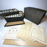 1920's Hillson’s Chinese Game MA CHEUCK MAH JONGG with Instructions, Box & Score Card