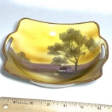 Hand Painted Noritake Bowl with Double Handles