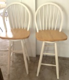 Pair of Wooden Bar Stools