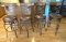 Set of 4 Metal Barstools
