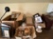 Lot of Misc Items - Fondue Pot, Picture Frames. Hobnail Lamp & More