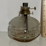 Vintage Glass Hurricane Lamp