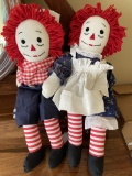 Raggedy Ann & Andy Plush Dolls