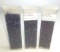 3 Vials of Matte Raku Teal/Plum Iris Beads   TAM 8H705 8 Hex