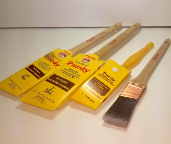 Lot of 4 Purdy Paintbrushes