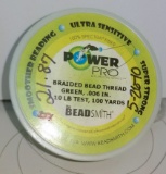 10lb Test Power Pro Super Strong Braided Bead Thread - 100 Yards