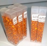 Lot of Silver Lined Orange CV 4mm Magatama MA4-8 Beads