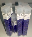 Lot of Dyed S/L Dark Violet CV 15-1427 15/0 Round Beads