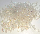 Lot of 3mm Crystal Fire Polished Beads - Clear, Iridescent