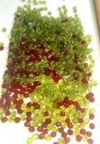 Mixed Lot of 3mm Crystal Fire Polished Beads - Red and Green