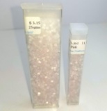 2 Vials of Silky Pink Beads   Hel 11-361 11 Round