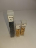 Lot of Gold and Dark Blue Beads