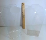Pair of Clear Jewelry Displays