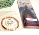 New Ergo Grip Pliers & 21 Square Natural 7 yd Copper Wire