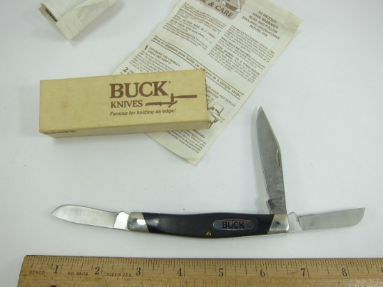 Buck 3 Blade Stockman Pocket Knife 301 V  USA - Clip Sheepsfoot & Spey Blades