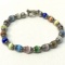Sterling Silver Multi-colored Bead Bracelet