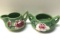 Beautiful Matching Set of Roseville Pottery Creamer and Sugar Bowl