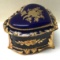Blue with Gilt Musical Trinket Box by Splendid Made in Japan