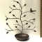 Vintage Copper Plated Bird Jewelry Display Tree with Ring/Bracelet Holder On Bottom