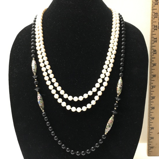 Faux Pearl & Beaded Necklaces