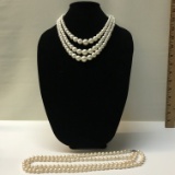 Pair of Faux Pearl Necklaces