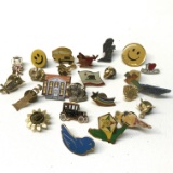 Large Lot of Misc Gold Tone Pins
