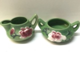 Beautiful Matching Set of Roseville Pottery Creamer and Sugar Bowl