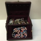 Jewelry Box Full Of Misc Jewelry