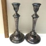 Pair of Gorham Silver Plated Candlesticks