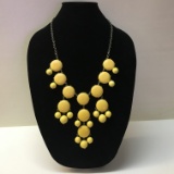 Vintage Chunky J. Crew Bright Yellow Necklace