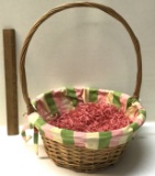 Pink and Green Decorative Basket