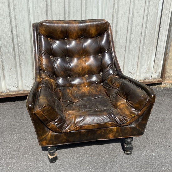 Mid-Century Modern Vinyl Chair