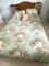 Vintage Full Size Wooden Bed with Rails