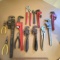 Lot of Adjustable Wrenches & Hand Tools
