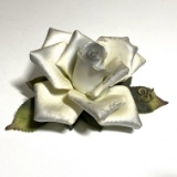 1997 Roman Inc Silver “25” Rose Figurine
