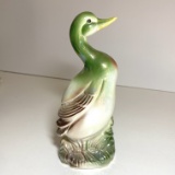 Iridescent Porcelain Duck Figurine Made in Japan