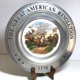 1976 “The Great American Revolution 1776” Decorative Plate with Base