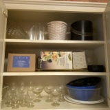 Cabinet Lot of Kitchenware