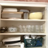 Cabinet Lot of Kitchenware