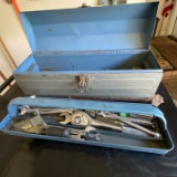 Metal Toolbox with Misc Tools