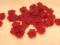 Lot of Flower Beads - Item# HBS LUCF-18; All Dark Red Color
