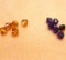 Mixed Lot of Swarovski 8mm Bicone Beads - Purple Velvet and Crystal Copper