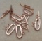 Copper Tone Hook and Eye Clasps