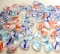 Lot of Glass Beads - Swirled Colors - Pretty