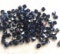 Lot of 4mm Bicone Glass Beads - Jet Celisan