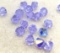 Lot of 8mm Bicone Glass Beads - Light Blue