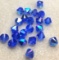 Lot of 8mm Bicone Glass Beads - Iridescent Blue