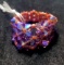 Hand Crafted Copper Beaded Ring with Purple Flower Design