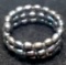 Hand Crafted Metallic Beaded Coil Ring