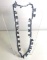 Pretty Hand Crafted Beaded Necklaces - Black, White and Pearl Colored Beads